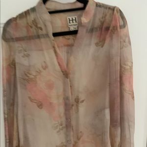 Haute Hippie Floral Blouse